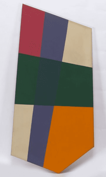 Paul Reed's "Topeka XI," 1967 (lot 51). Watch for Reed's star to rise. He was a contemporary of Kenneth Noland and Morris Louis in the D.C. colorist school.