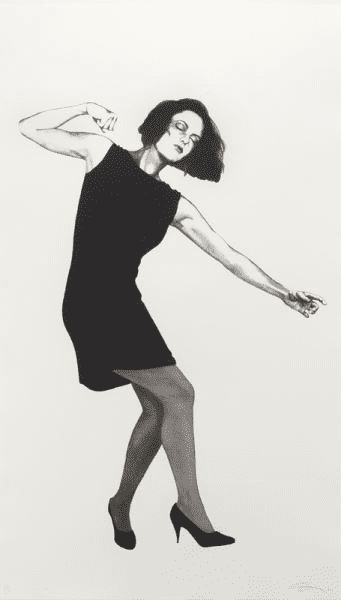 Robert Longo's "Tillman (from 'Men in the Cities')," 2000 (lot 121). Longo was one of the artists who rose to prominence in the 1980s. 