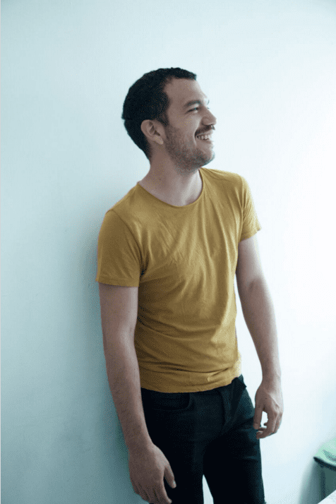 Francisco Cancino,
creative director of Yakampot, in his Colonia Roma studio