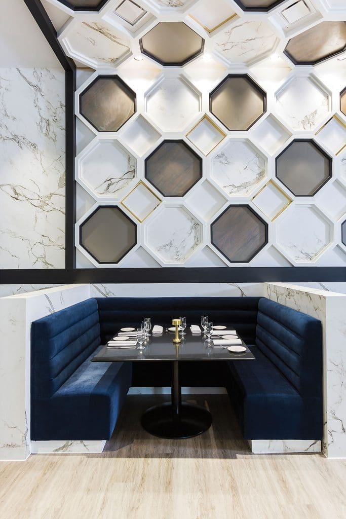 A close-up of the new 51Fifteen restaurant at Saks Fifth Avenue