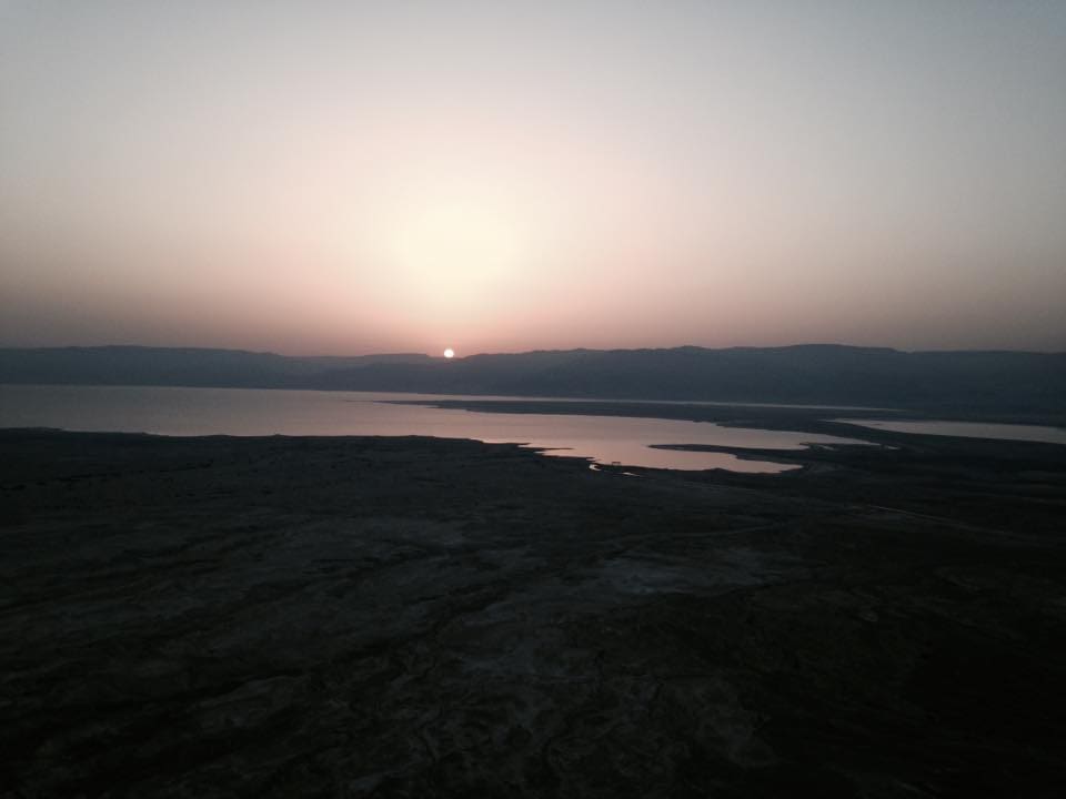 Sunrise atop Mount  Masada. (Photo by Mia Davis)