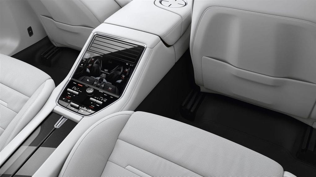 Rear passengers get their own touchscreen.