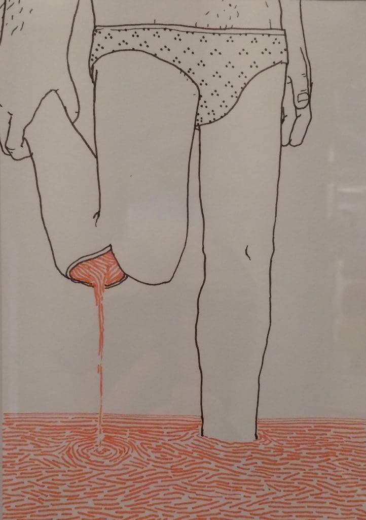 Blu's drawings on exhibiton in Street Art-Banksy & Co.