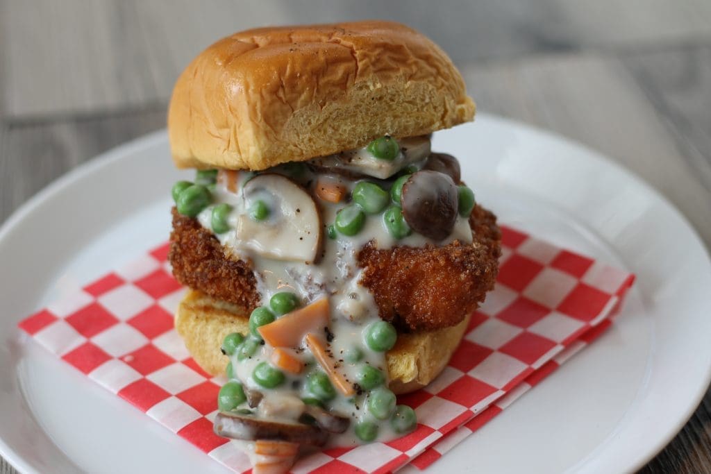 Chicken Pot Pie Sandwich 