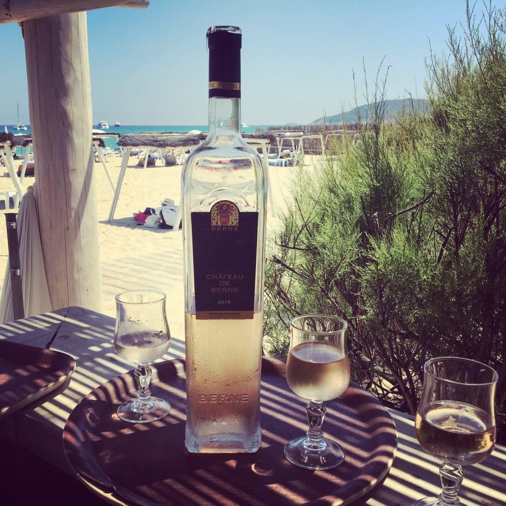Rosé at Pampelonne Beach