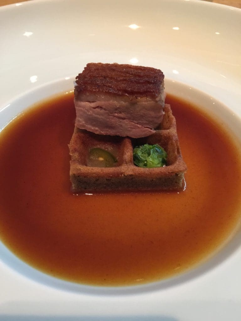 Duck and waffle