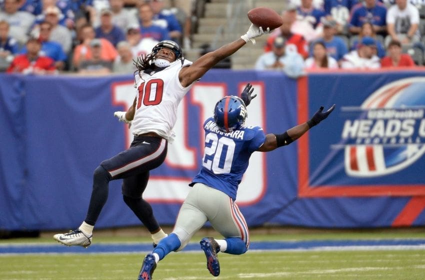 Texans receiver DeAndre Hopkins actually made this catch versus the Giants. Any questions?