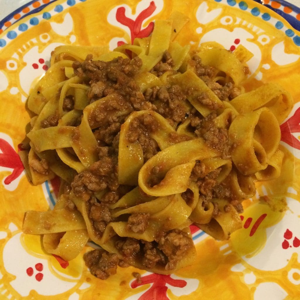 Ragu alla Bolognese,  is most divine when eaten in Bologna.