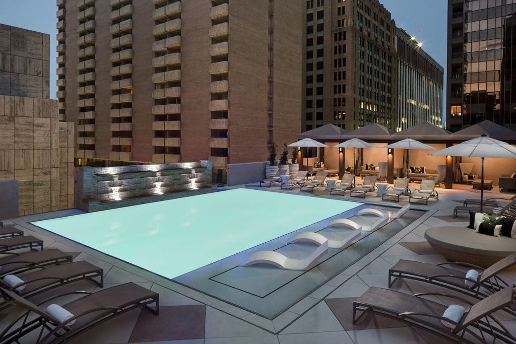 The Pool Adolphus hosts parties every Friday evening. 