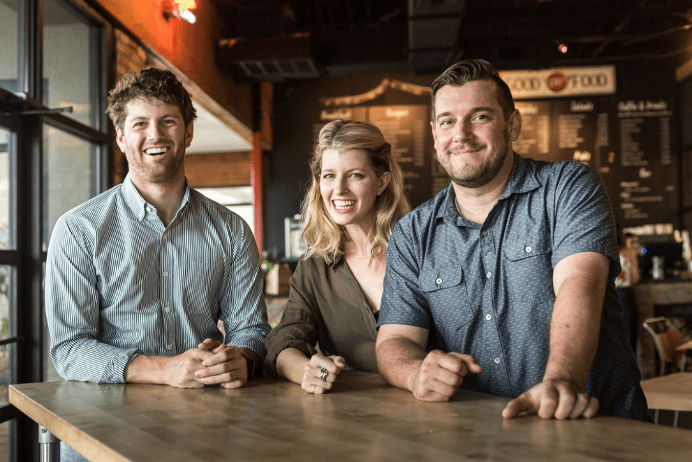 Eloise Nichols co-owners Nick Adair and Katie Adair Barnhart with chef Joseph Staysich