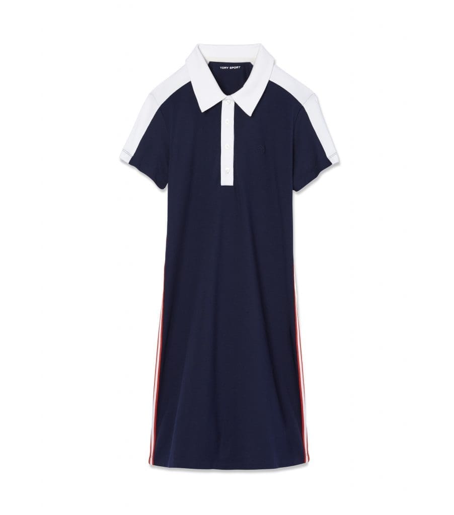 Tory Sport performance pique polo dress, $185