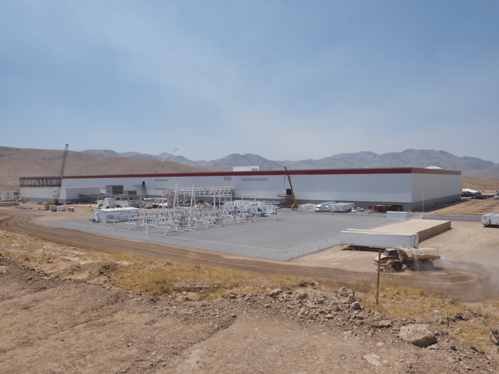 This battery factory is gigantic. Really gigantic.