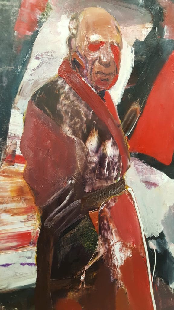 557 4x6 Adrian Ghenie painting of Picasso