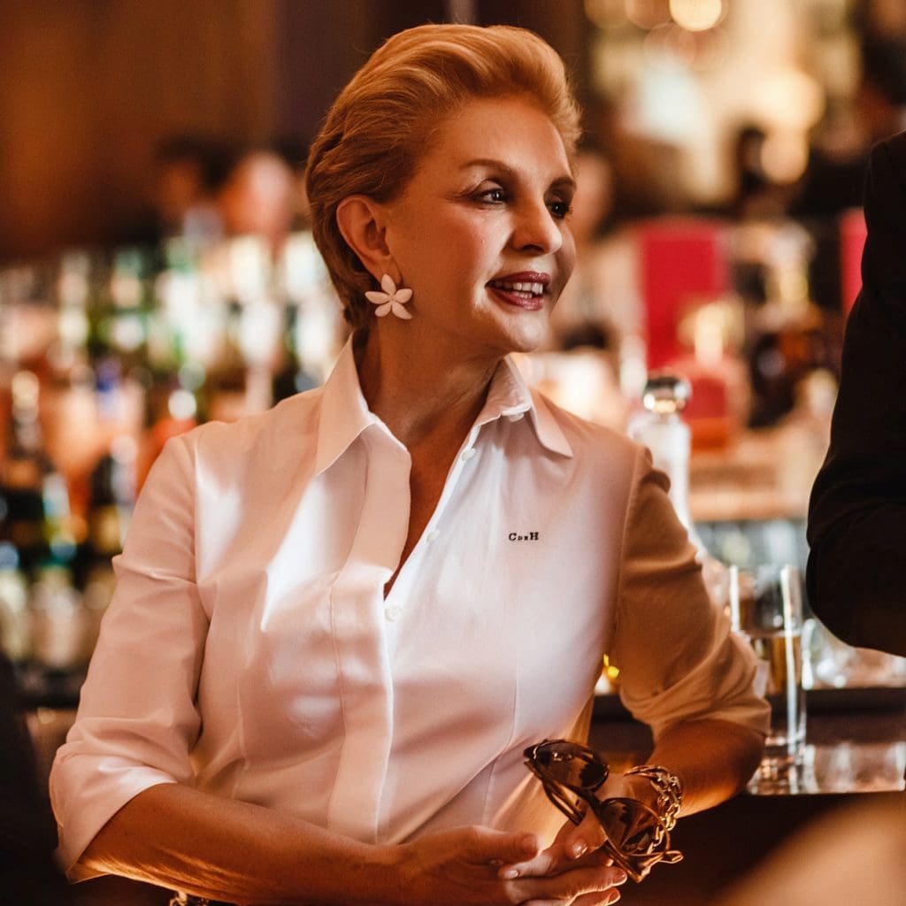 Carolina Herrera receives the Neiman Marcus Award for Distinguished Service in the Field of Fashion this year.