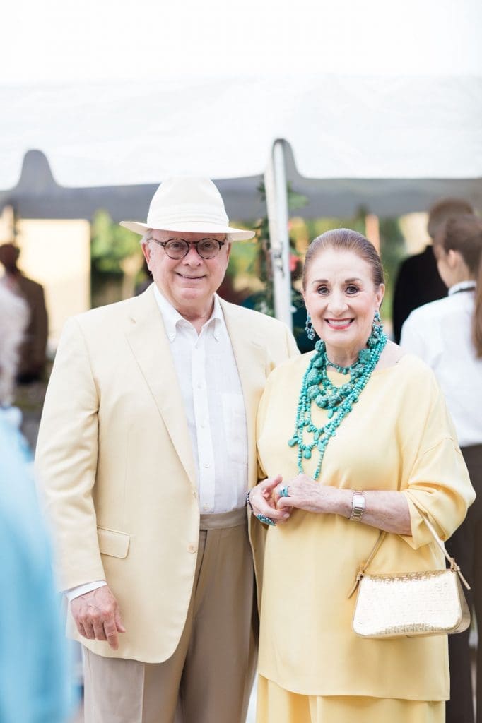 Glenn Bauguss & Martha Turner attend 'An Evening at The Bryan' in 2016, wearing a turquoise necklace that will be offered at this weekend's estate sale. (Courtesy photo)