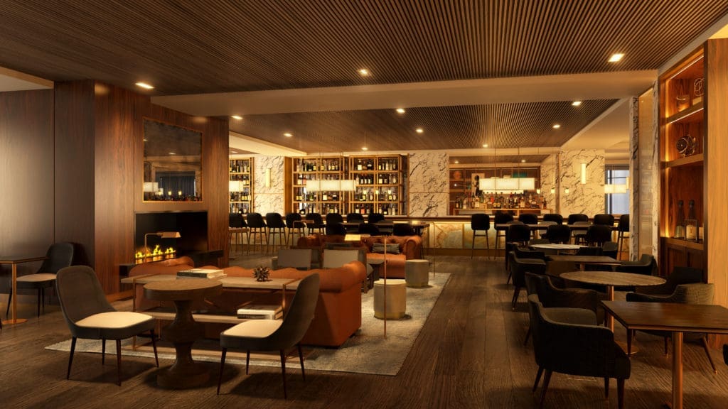 Four Seasons Houston debuts its new lobby bar and restaurant, Bayou & Bottle, in January 2017. 