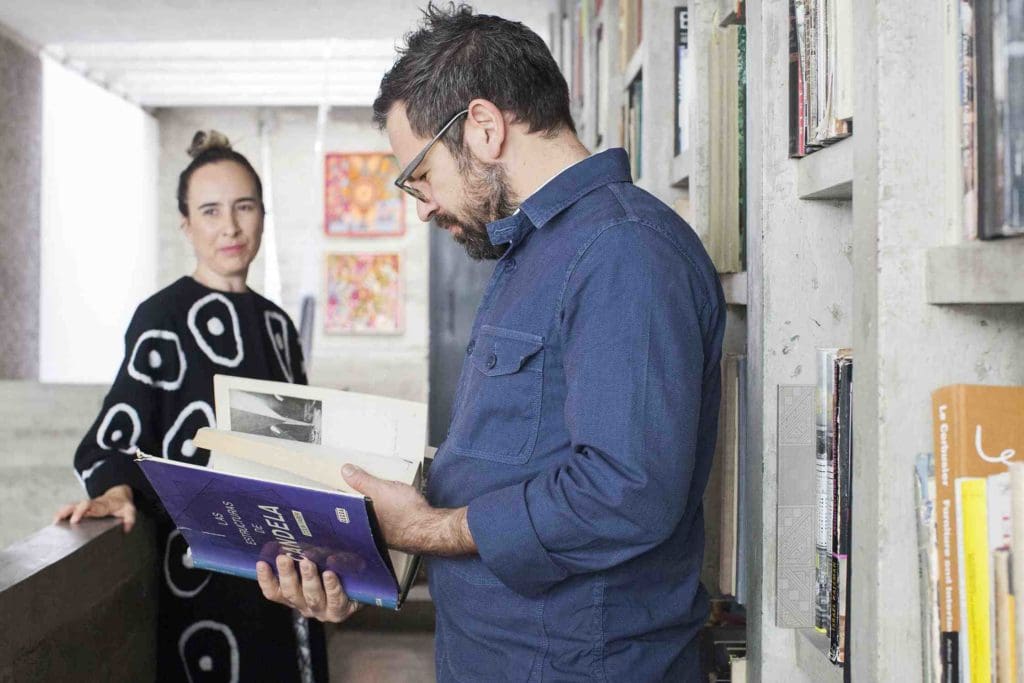 Carla Fernández and Pedro Reyes at home (Photo by Ana Hop)