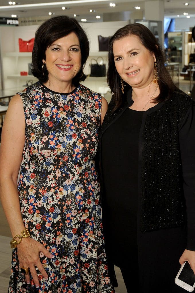 Ellie Francisco and Sylvia Forsythe at the Saks Fifth Avenue Key to the Cure Wednesday Oct. 26,2016.(Dave Rossman photo)