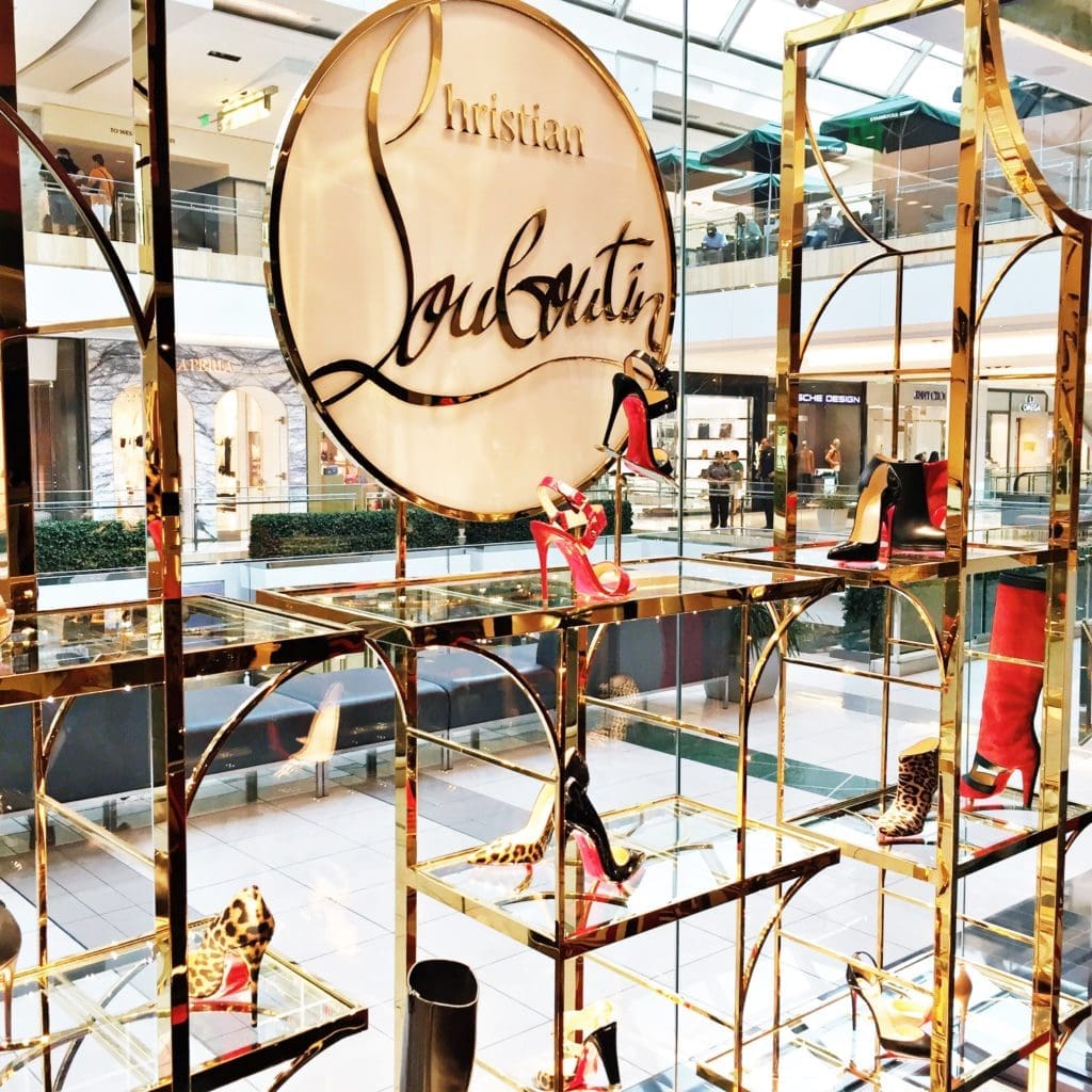 Christian Louboutin's signature red soles now have a proper shrine in The Galleria. 