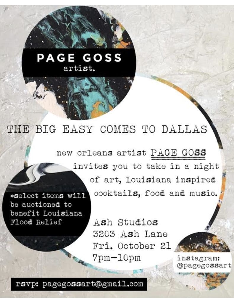 Dallas Turns Into New Orleans (For One Night): Big Easy Food, Cocktails, Music and Art Make This Flood Relief Benefit Special