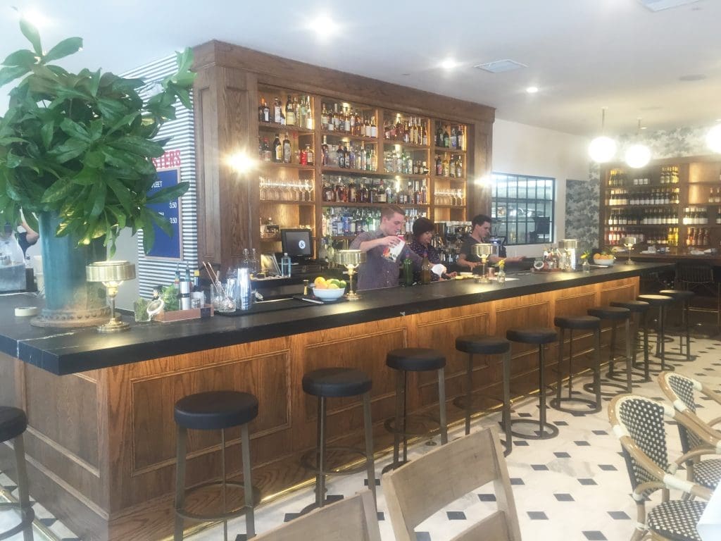 The bar is front and center at Eloise Nichols. 