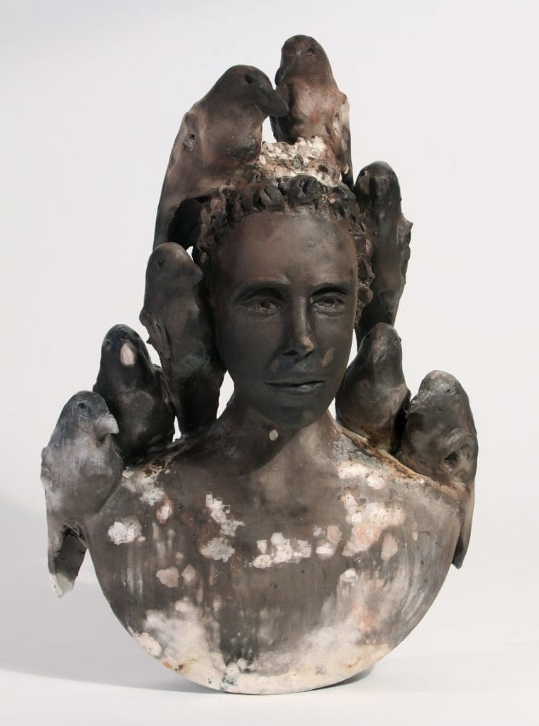 Damon Thomas' "Crow Aura" will appeal to craft collectors.