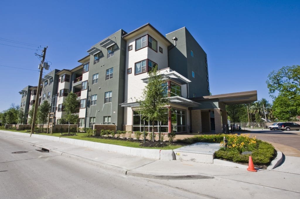 Fulton Gardens Senior Housing developed by Avenue CDC is sited on Fulton Street in near Northside.
