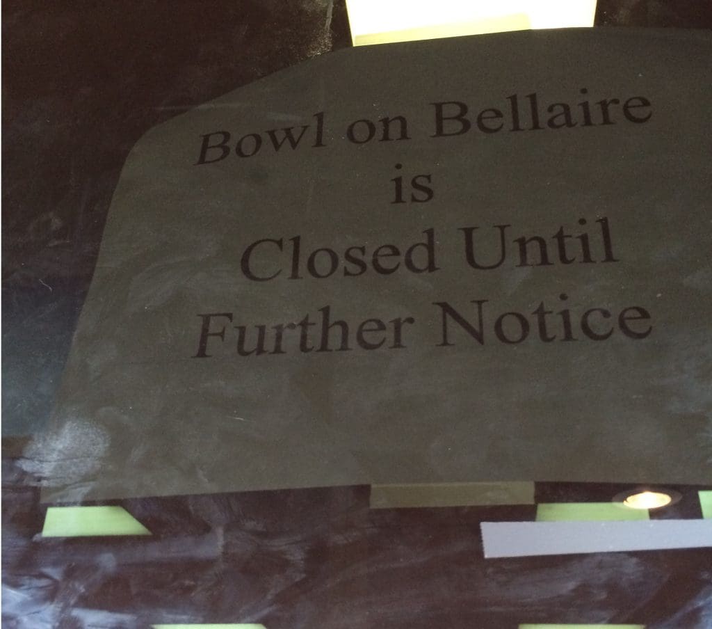 Old school bowling alley fans can no longer turn to Palace Lanes.