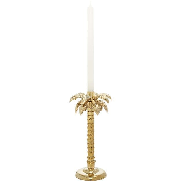 These palm tree gold taper candle holders from Matthew Williamson's CB2 collaboration will bring a dose of summer all year round. $49.85, cb2.com
