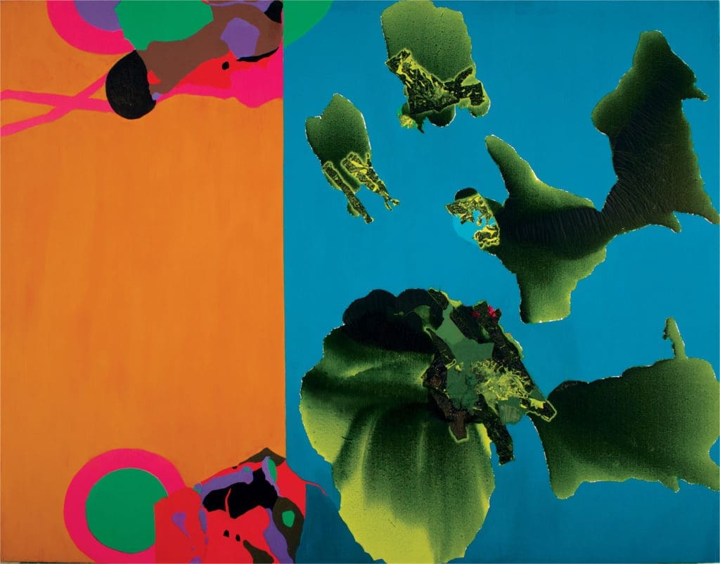  Courtesy AMST, Corpus Christi
Dorothy Hood’s Untitled, late 1980s, at Art Museum of South Texas, Corpus Christi