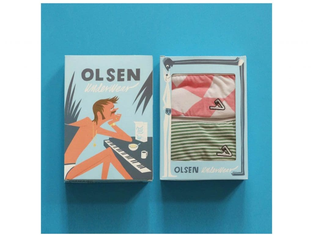 The eccentric Norwegian electronic musician behind the ubiquitous “Inspector Norse” adorns his name on some fab and colorful underwear. £25, or about $31.