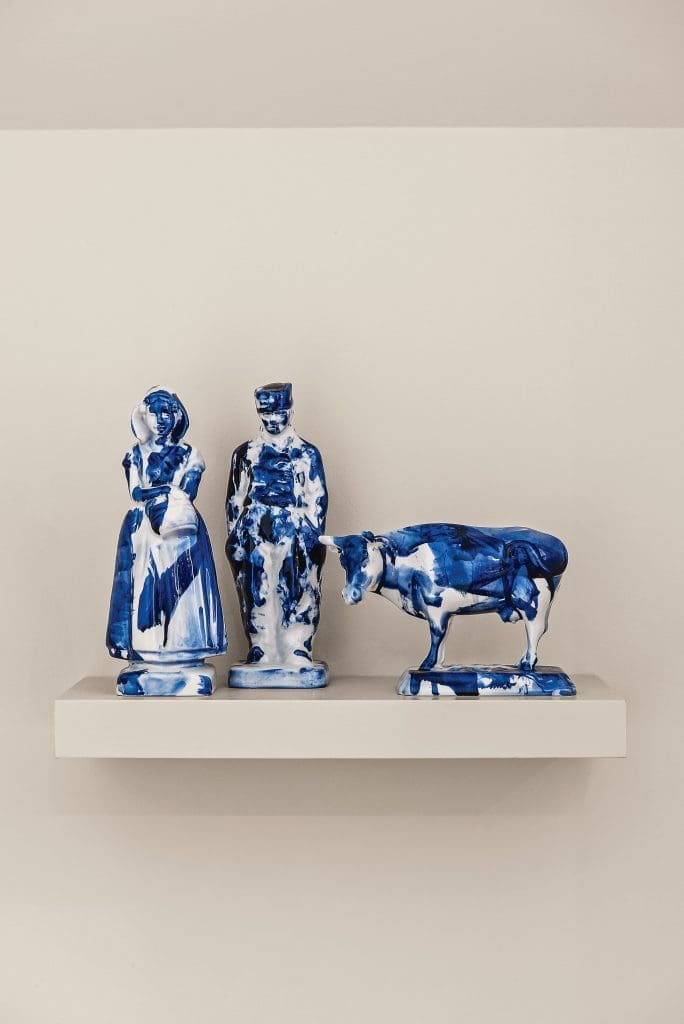 Marcel Wanders’ One Minute Delft Blue figures from Amsterdam.