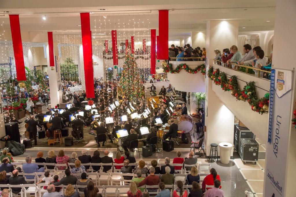 202_HM_PlatinumConcert2016.JPG_Houston Methodist Platinum Program Holiday Celebration featuring the Houston Symphony Holiday Concert in the Crain garden December 13, 2016. (Photo by Richard Carson)

***DOWNLOAD INSTRUCTIONS***
Download full resolution individual photos by clicking the "down" arrow below the preview images on the right hand side of the page. You can download all the images by clicking "download all" above the preview. 

This cloud based gallery will be available for three months in order to enable you to download all of the photos to your computer for safe long term storage. While the gallery may be in the cloud for longer than this time you should endeavor to file and secure the photos for future use in whatever manner you deem appropriate.