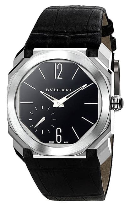 Bulgari Octo Finissimo in platinum, $29,800, at the Bulgari boutique, Zadok Jewelers, Markham Jewelers. 