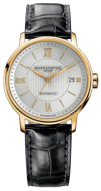 Baume & Mercier Classima in rose gold, $5,750, at Ben Bridge, Zadok Jewelers, Eiseman Jewels.
