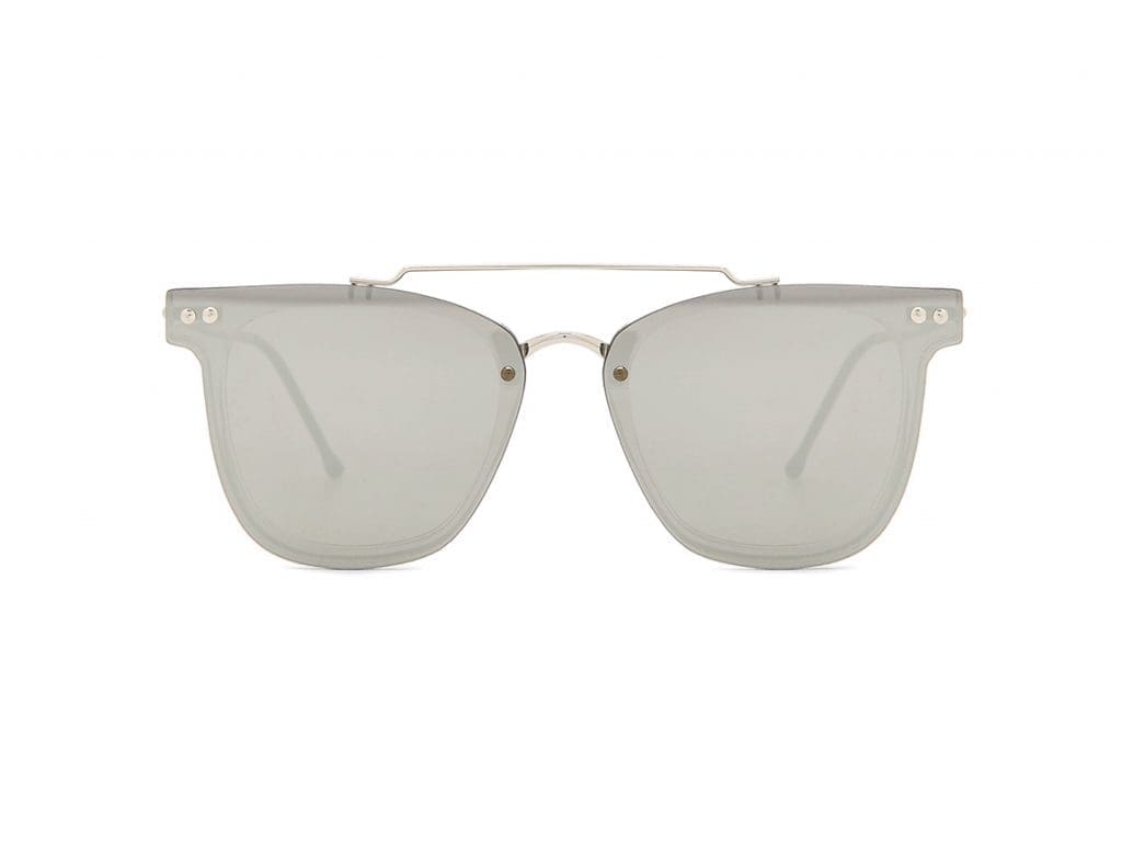 Whether you're laying on a beach soaking up the sun or skiing in the French Alps, sunglasses are always a necessity. Try this gold and silver mirror rendition from emerging UK brand Spitfire. 