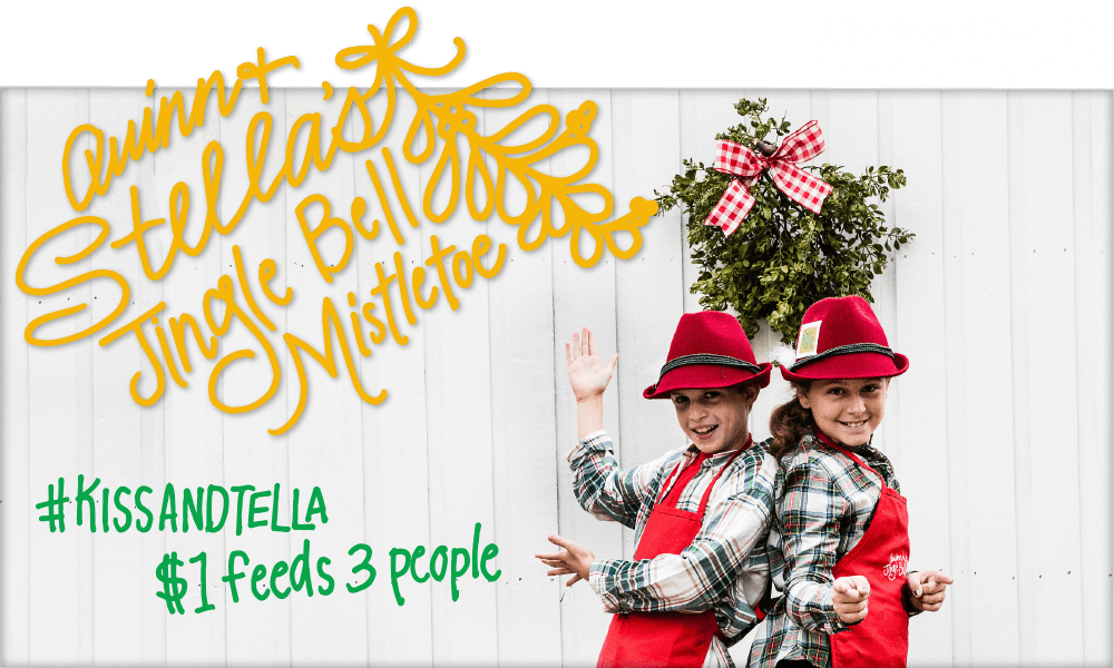 Amazing Kid Duo Brings Back their Famed Jingle Bell Mistletoe to a Gourmet Grocery Store