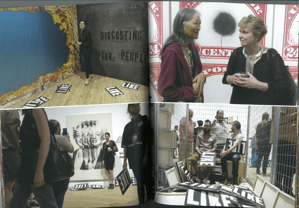 The free-form "Mark Flood: Gratest Hits," is a perfect mirror of the artist's wild-child practice; the CAMH catalog reads as a scrapbook of Houston back in the day ending with the strange antics recorded during his Contemporary Arts Museum Houston show by the same name. (Courtesy CAMH) 