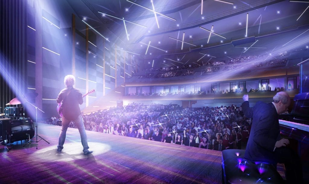 The stage of the Smart Financial Centre is state of the art.