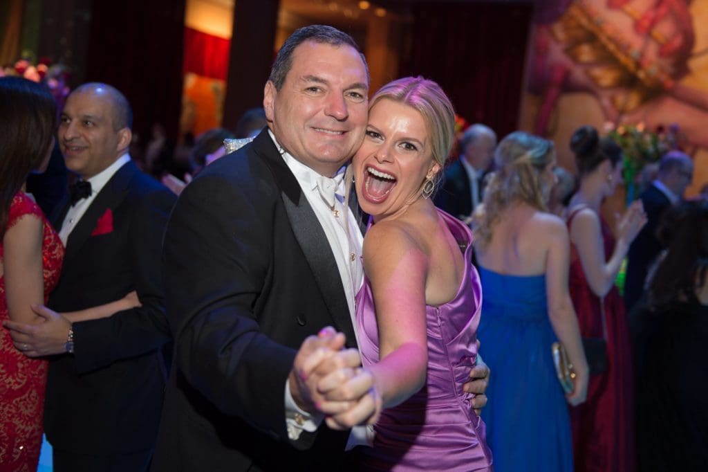 Tracy and Valerie Dieterich enjoying the Houston Grand Opera Ball in 2016. (Photo by Wilson Parish)