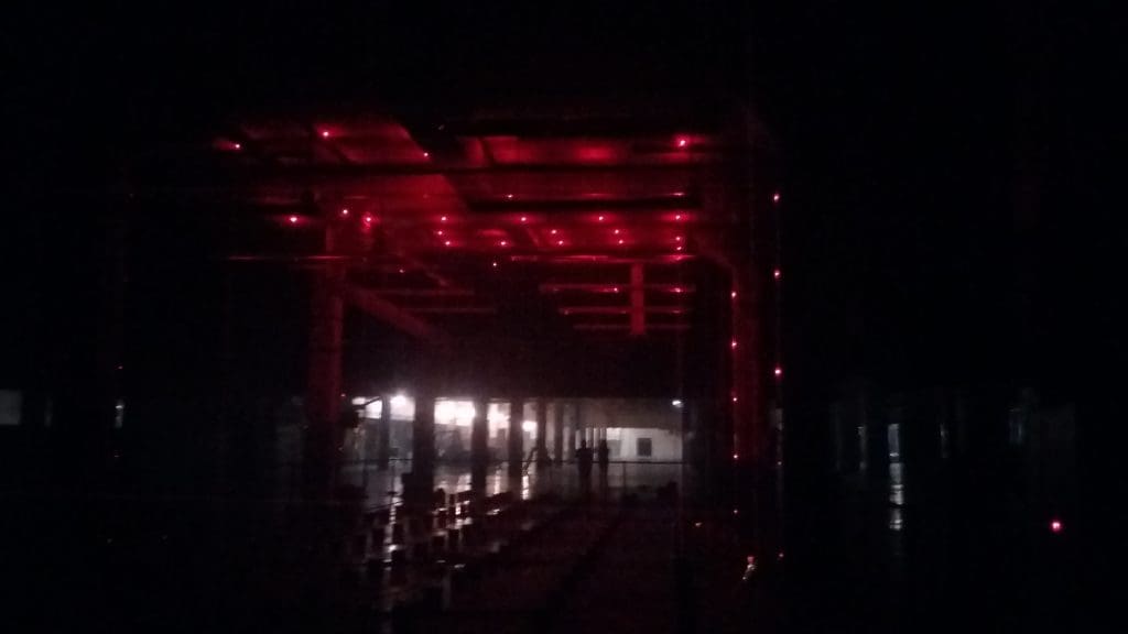 On the second floor of the former main post office for the City of Houston, Russian collective Tundra's "Outlines."