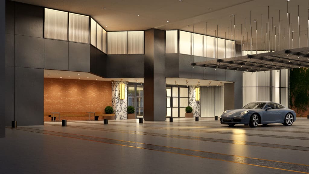 The Four Seasons Hotel multi-million dollar facelift includes a sleek new entrance