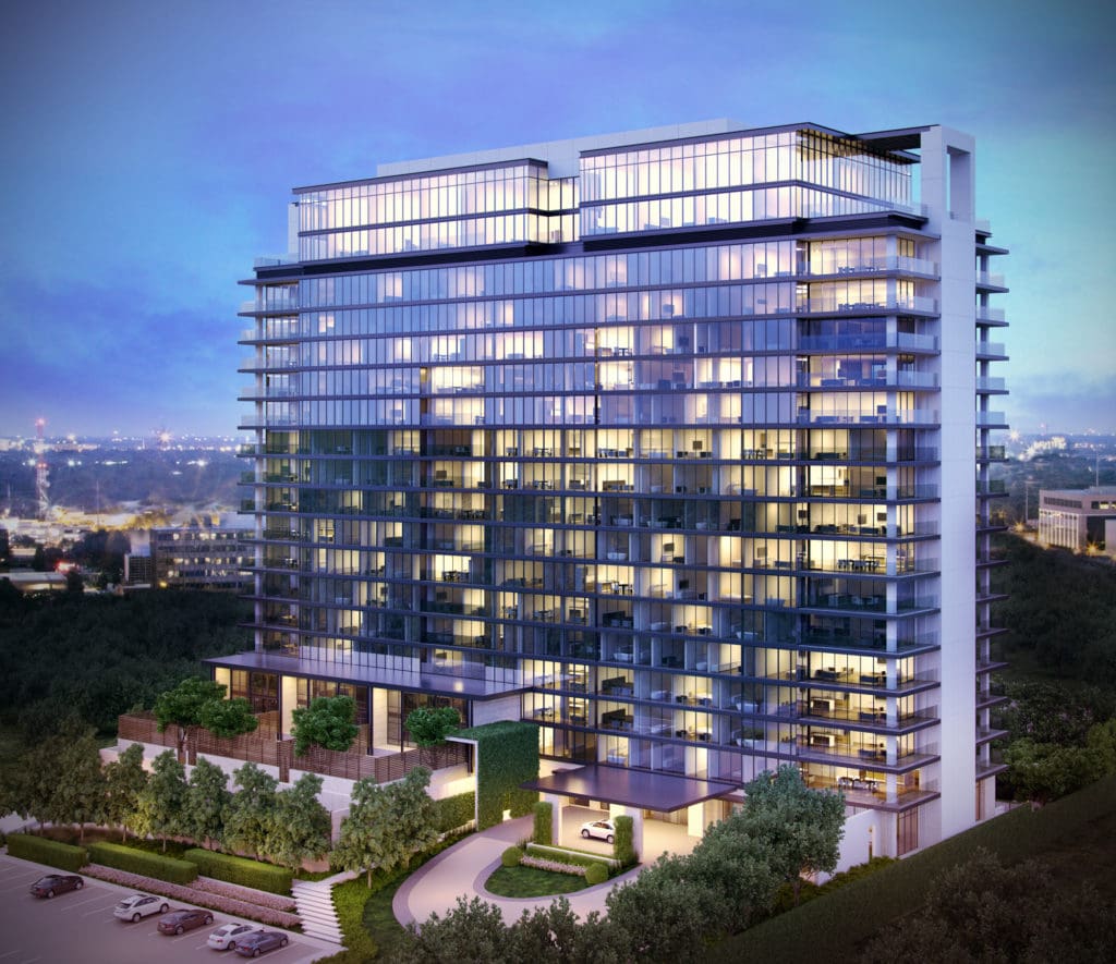 The River Oaks, 3433 Westheimer Road, one of Houston's timeless Mies-inspired, 
60s-era high-rises, will be reborn as a luxury condominium updated by architect EDI International with interiors architecture by Rottet Studio.  