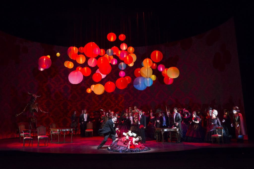 11/18/13 2:53:32 PM -- The Lyric Opera of Chicago's  La Traviata Dress Rehearsal at the Civic Opera House in Chicago, IL, USA
. Â© Todd Rosenberg Photography 2013