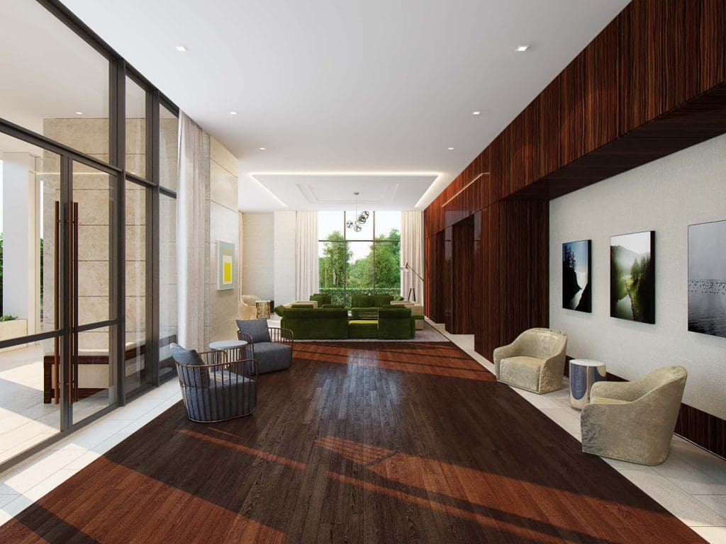 When the first residents of The River Oaks move in beginning this October, they will be greeted by tony design and finishes, as well as — significant contemporary art. 