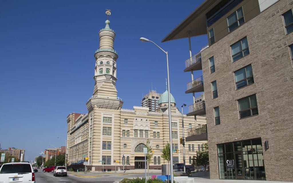 The 1909 Murat Shrine Temple in Indianapolis is another quirky old building that has been saved, and is now a venue for Broadway shows and big-name acts. (Photo visitindy.com)
