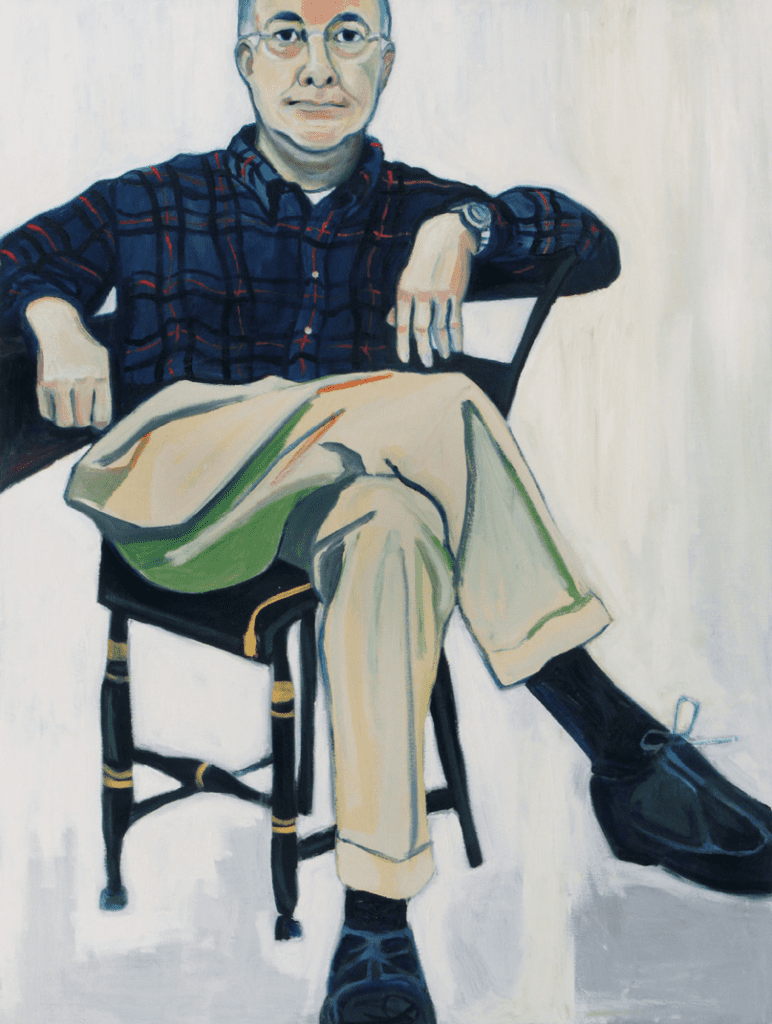 A depiction of the painter's husband: "Pertinacity," 2015.