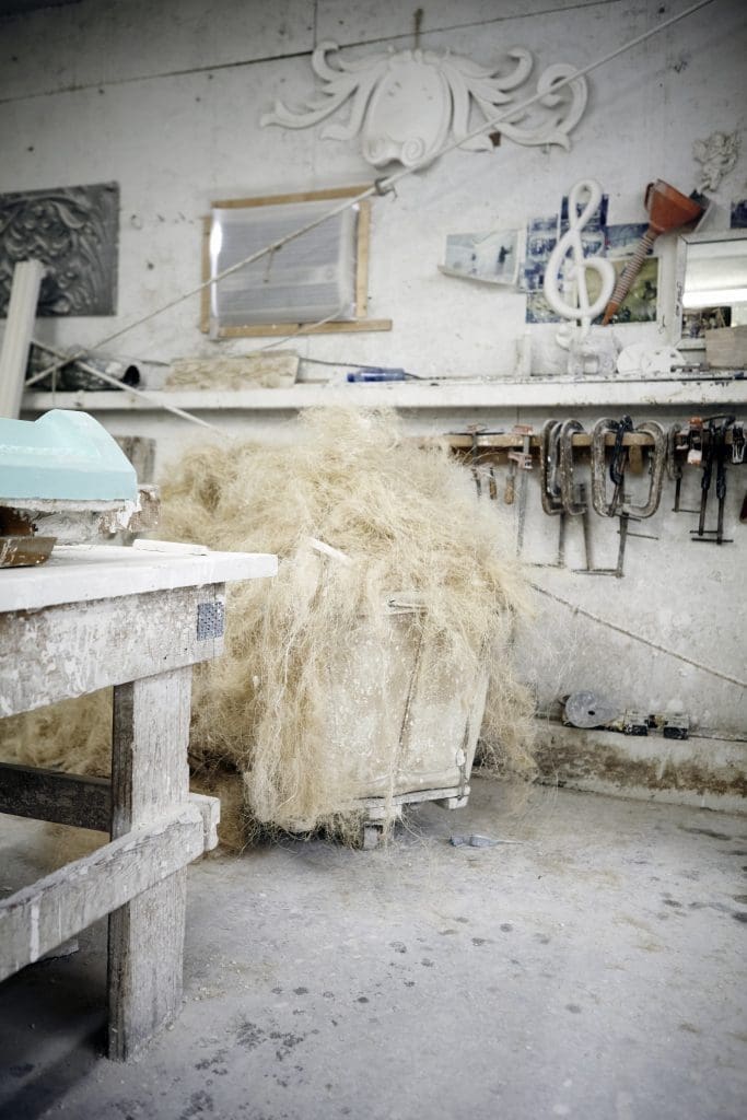 Hemp has been used for centuries to give plaster strength. Casci buys its hemp from Panama.