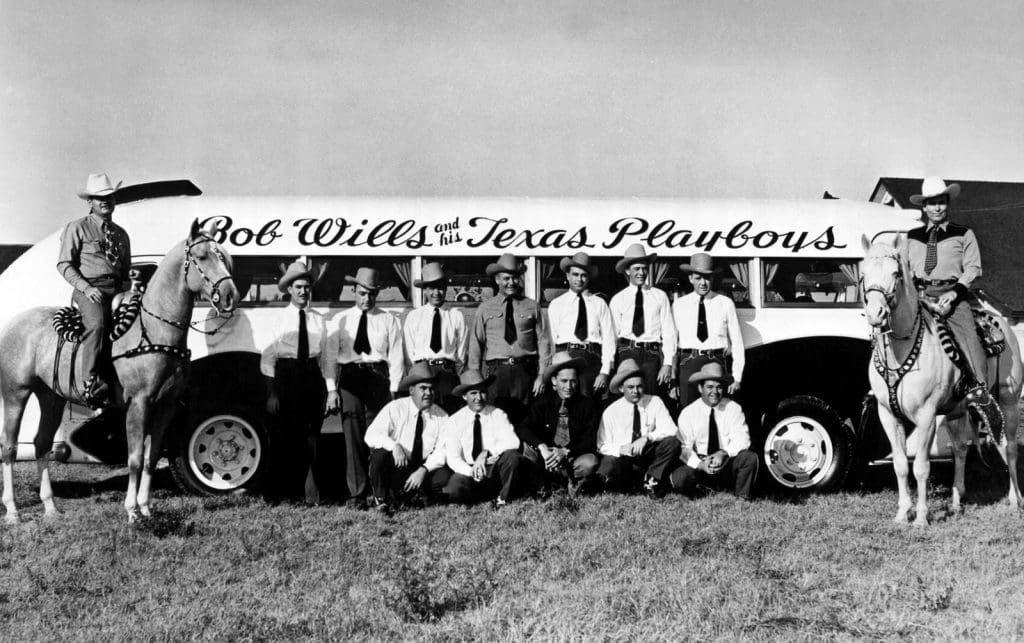 The ballroom's original house band: Western swing's Bob Wills and his Texas Playboys. Reportedly, Wills' horse Punkin' was often part of the performance, prancing across stage in rubber shoes. 