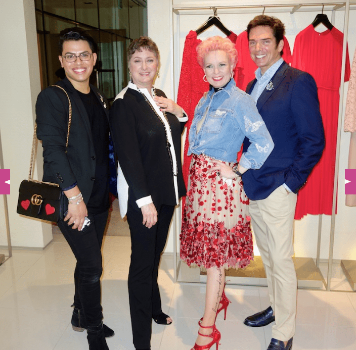 The Women in Red: Sexy Femmes Pour into a Swank Galleria Store to Celebrate a Hot Valentine’s